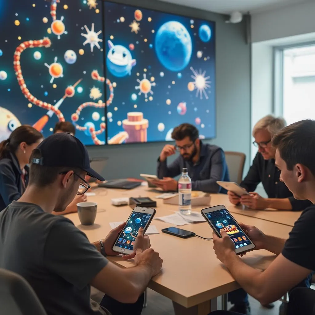 Game testing session